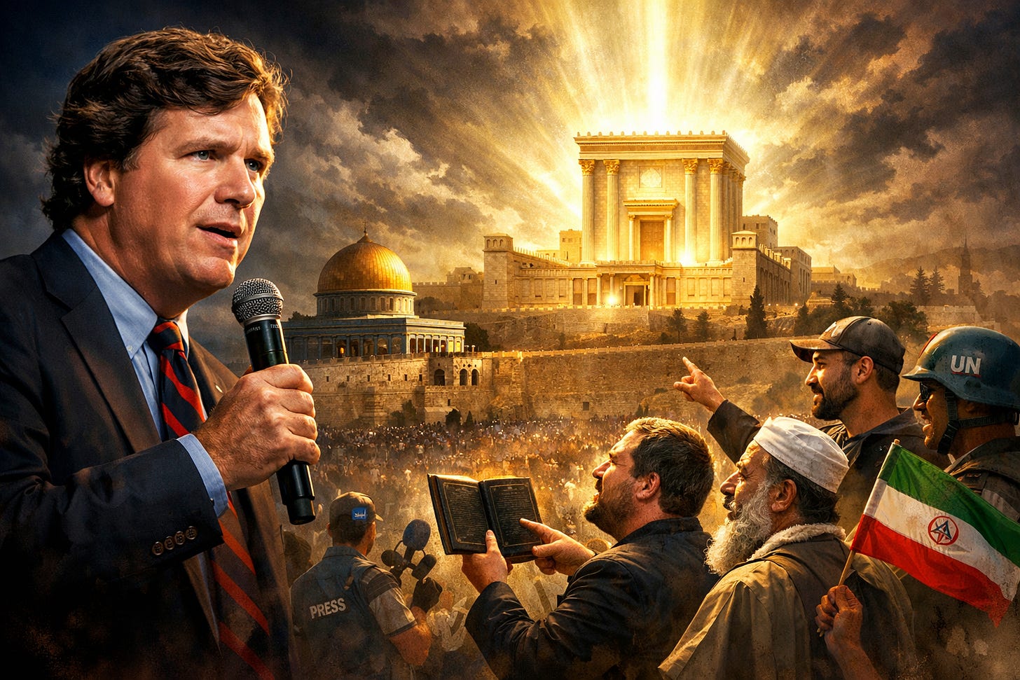 A Cosmic Joke: Tucker Carlson Teaching the World About the Beis HaMikdash