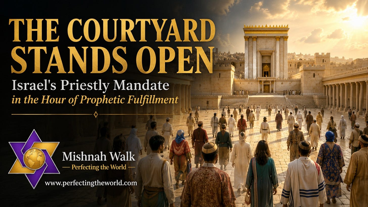 The Courtyard Stands Open: Israel’s Priestly Mandate in the Hour of Prophetic Fulfillment