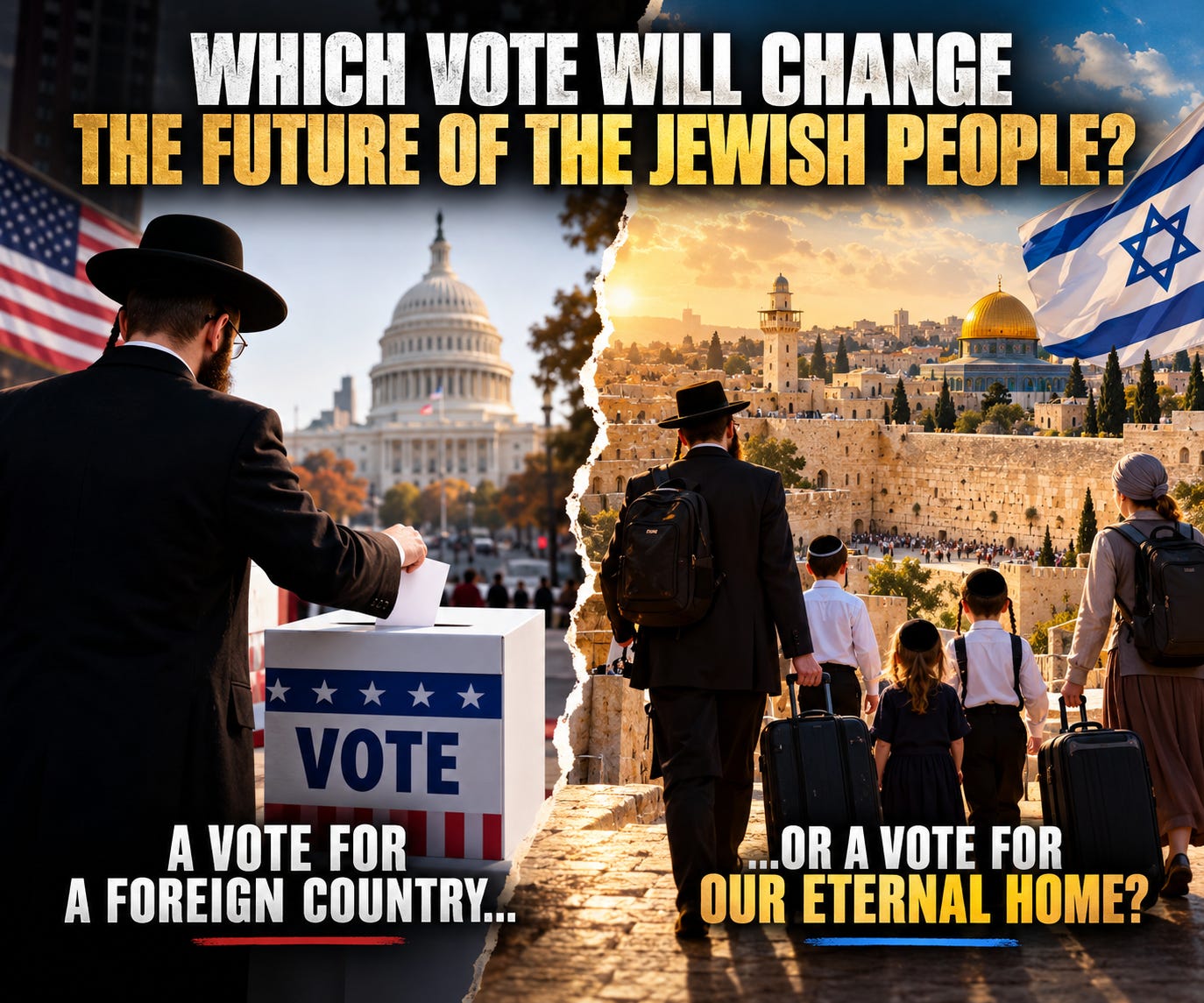 Lech Lecha: Imagine If Millions of Religious Jews Voted With Their Feet